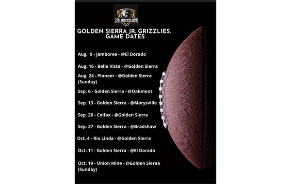 2025 Game Schedule (Subject to change)